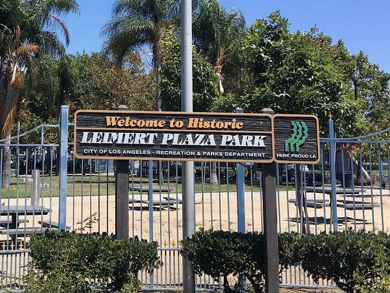 Historic Leimert Plaza Park image. Click for full size.