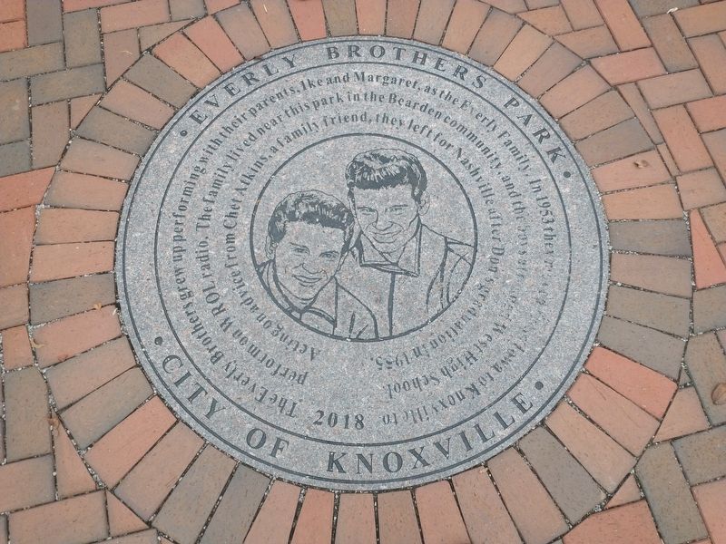 Everly Brothers Park - City of Knoxville. Click for full size. Everly Brothers Park - City of Knoxville image. Click for full size.