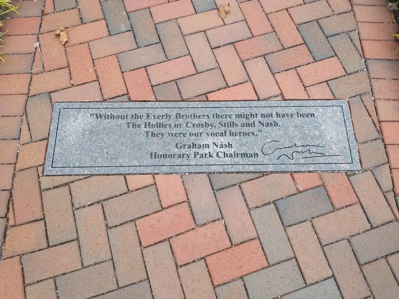 The Everly Brothers Marker. Click for full size. The Everly Brothers Marker image. Click for full size.