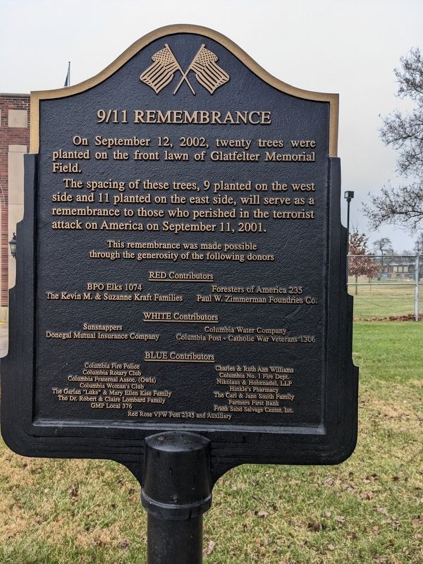 9/11 Remembrance Marker. Click for full size. 9/11 Remembrance Marker image. Click for full size.