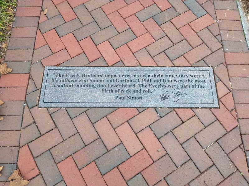 The Everly Brothers Marker. Click for full size. The Everly Brothers Marker image. Click for full size.