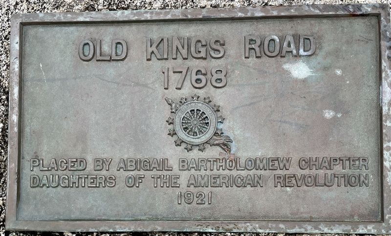 Old Kings Road Marker image. Click for full size.