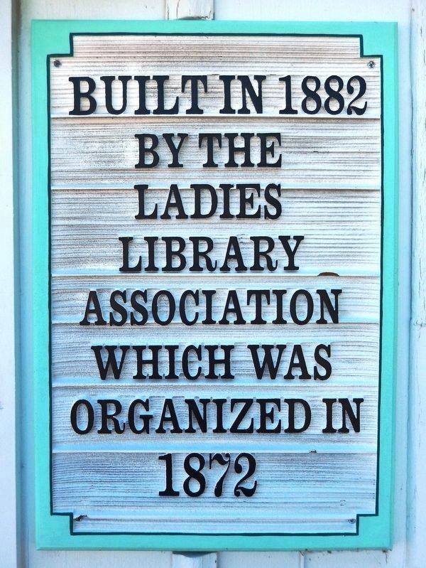Ladies Library Association Marker image. Click for full size.