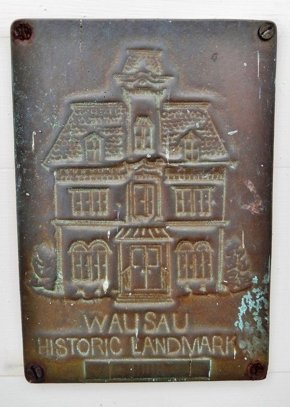 Wausau Historic Landmark Plaque image. Click for full size.