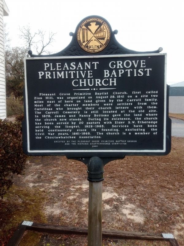 Pleasant Grove Primitive Baptist Church Marker image. Click for full size.
