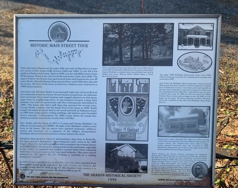 Historic Main Street Tour Marker. Click for full size. Historic Main Street Tour Marker image. Click for full size.