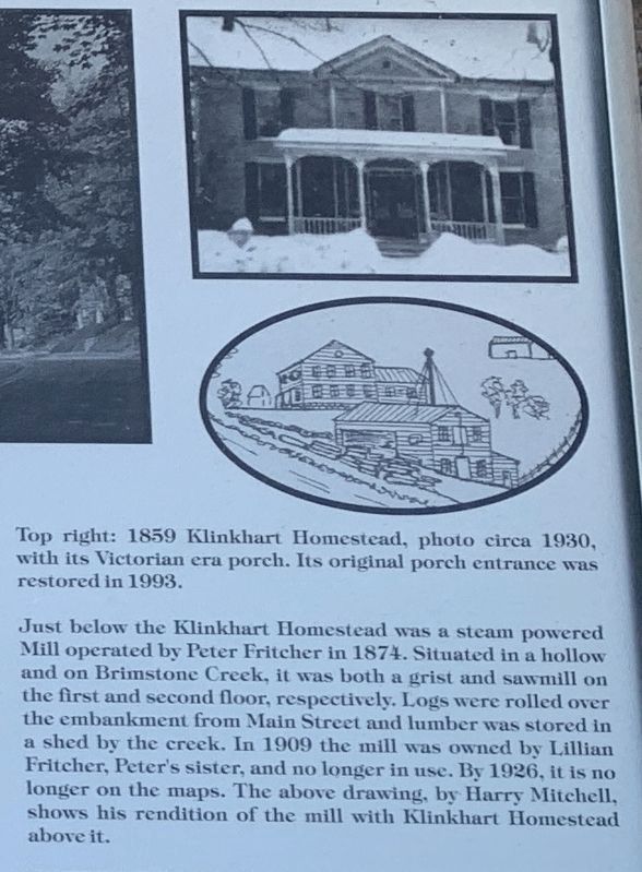 Earlier Versions of Klinkhart Homestead. Click for full size. Earlier Versions of Klinkhart Homestead image. Click for full size.