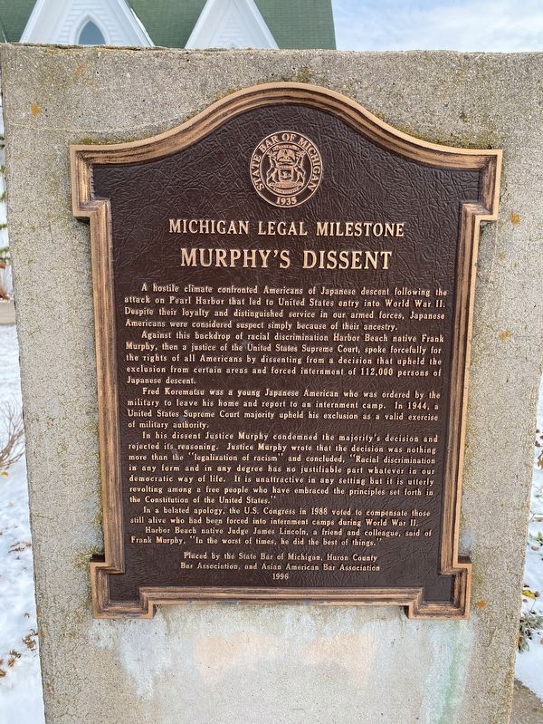 Murphy's Dissent Marker. Click for full size. Murphy's Dissent Marker image. Click for full size.