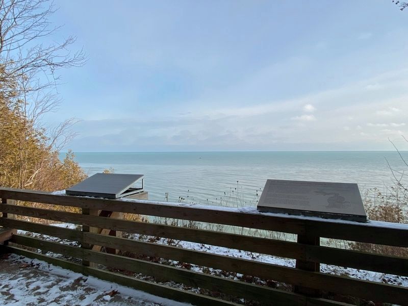 The Territory of Michigan and "White Rock" Marker. Click for full size. The Territory of Michigan and "White Rock" Marker image. Click for full size.