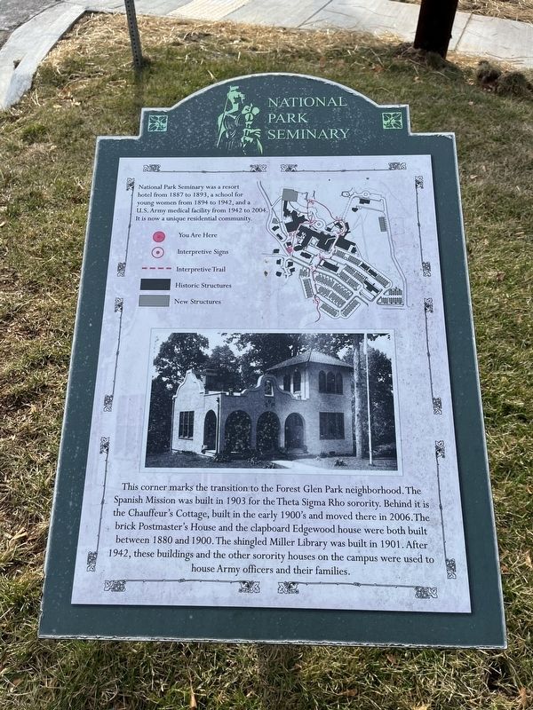 National Park Seminary Marker image. Click for full size.