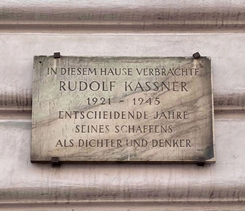 Rudolf Kassner Marker image. Click for full size.