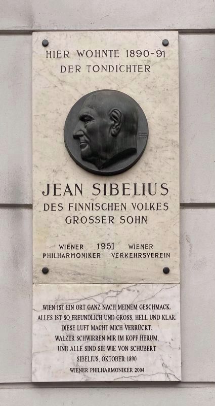 Jean Sibelius Marker image. Click for full size.