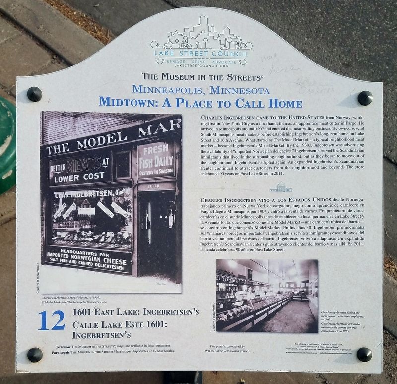 1601 East Lake: Ingebretsen's Marker image. Click for full size.