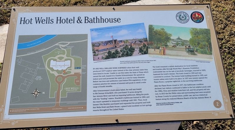 Hot Wells Hotel & Bathhouse Marker image. Click for full size.