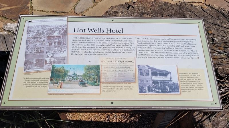 Hot Wells Hotel Marker. Click for full size. Hot Wells Hotel Marker image. Click for full size.