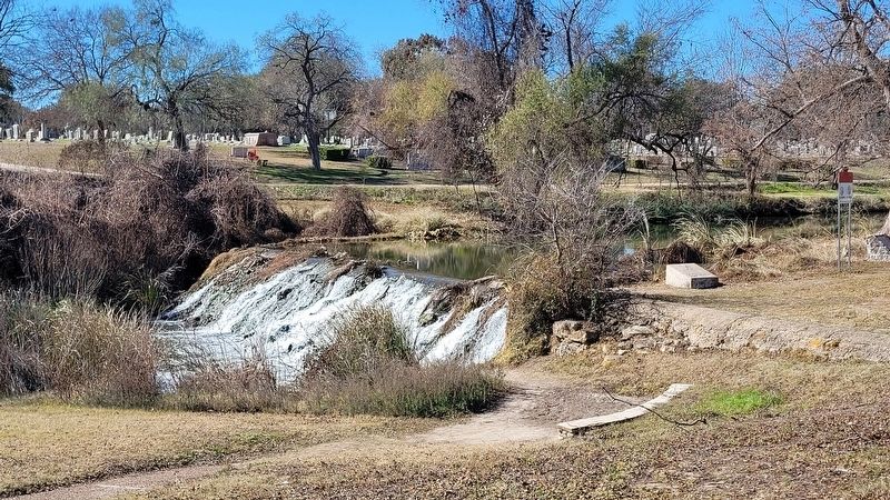 The old Espada Dam. Click for full size. The old Espada Dam image. Click for full size.