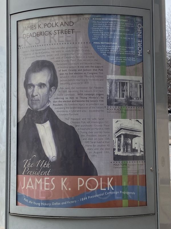 The 11th President James K. Polk Marker image. Click for full size.