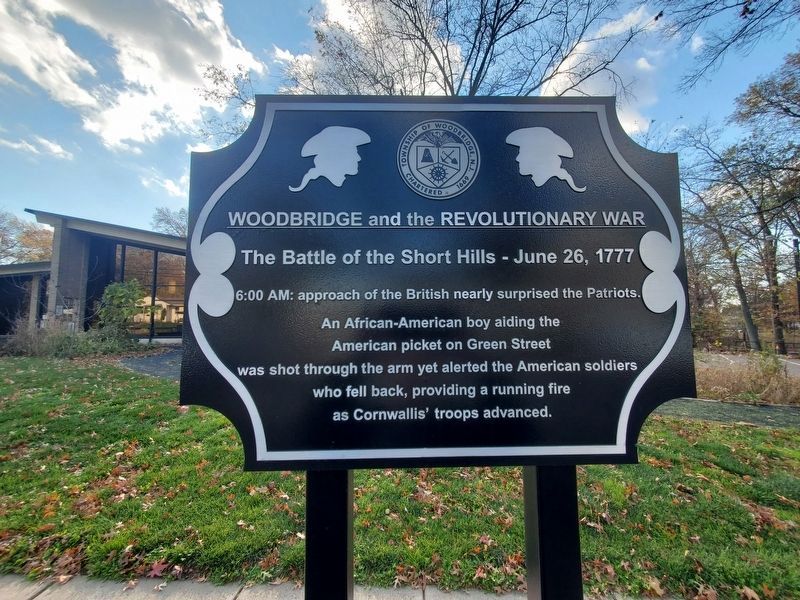 The Oak Tree Engagement and the Battle of the Short Hills Marker. Click for full size. The Oak Tree Engagement and the Battle of the Short Hills Marker image. Click for full size.