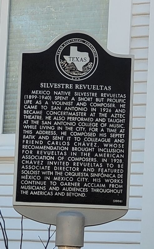 Silvestre Revueltas Marker. Click for full size. Silvestre Revueltas Marker image. Click for full size.