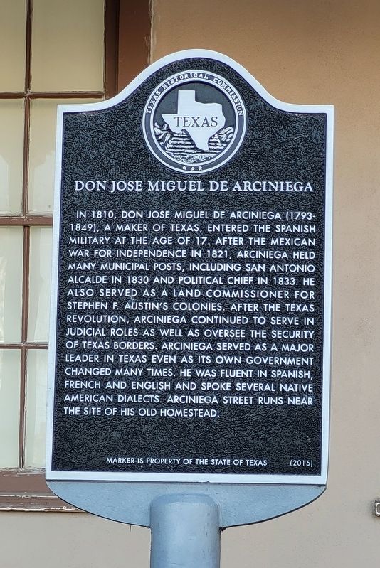 Don Jose Miguel de Arciniega Marker image. Click for full size.