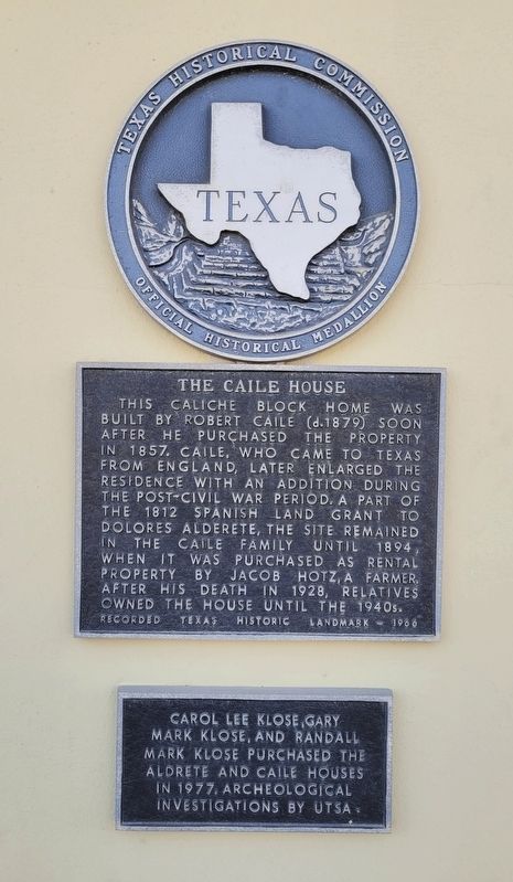 The Caile House Marker image. Click for full size.