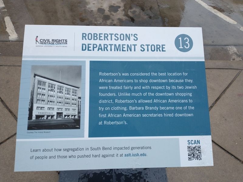 Robertson's Department Store Marker image. Click for full size.
