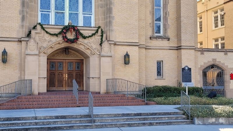 The St. John's Lutheran Church and Marker image. Click for full size.