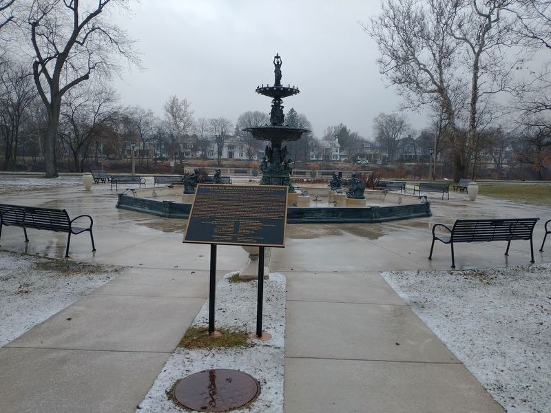 History of the 1906 Studebaker Electric Fountain Marker. Click for full size. History of the 1906 Studebaker Electric Fountain Marker image. Click for full size.