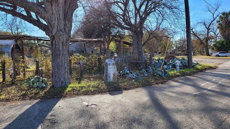 The view of the Acequia Labor de Arriba Marker. Click for full size. The view of the Acequia Labor de Arriba Marker image. Click for full size.