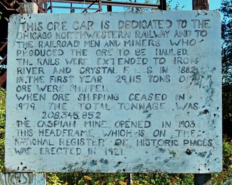 Chicago & Northwestern Railway Marker image. Click for full size.