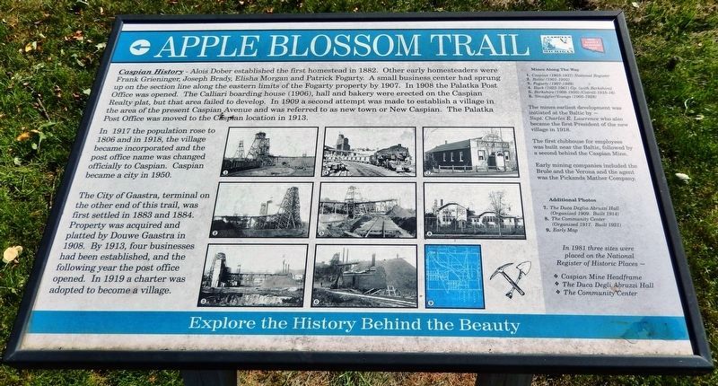 Caspian History Marker. Click for full size. Caspian History Marker image. Click for full size.