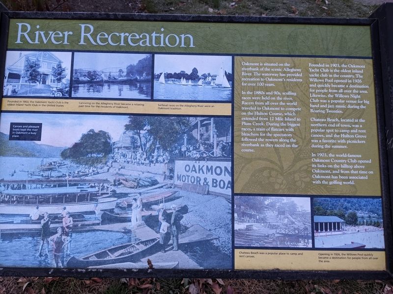 River Recreation Marker. Click for full size. River Recreation Marker image. Click for full size.
