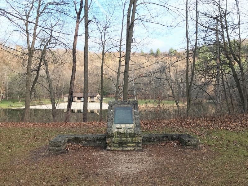 Geology of Minnesota Marker, from the west. Click for full size. Geology of Minnesota Marker, from the west image. Click for full size.