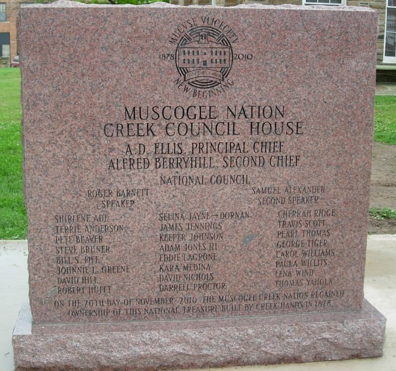 Creek Council House Capitol Repurchased image. Click for full size.