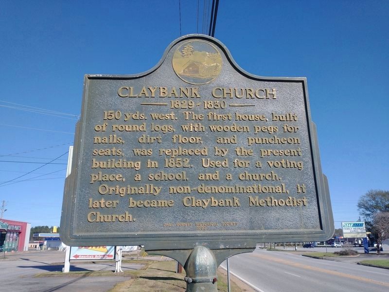 Claybank Church Marker. Click for full size. Claybank Church Marker image. Click for full size.
