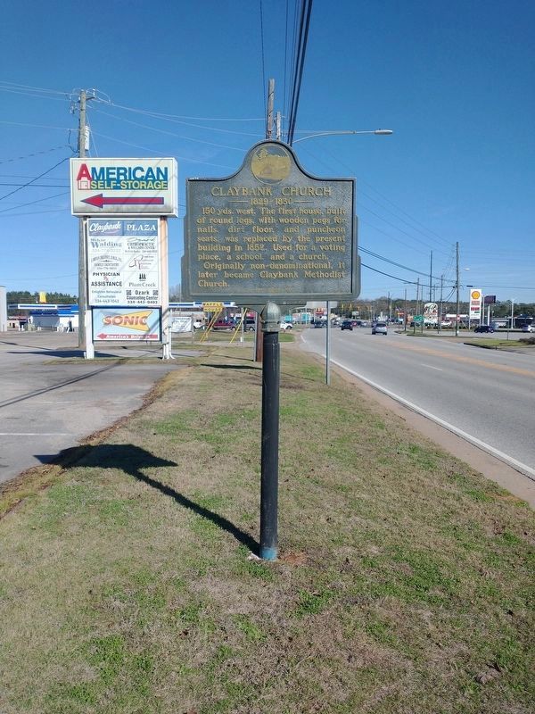 Claybank Church Marker. Click for full size. Claybank Church Marker image. Click for full size.