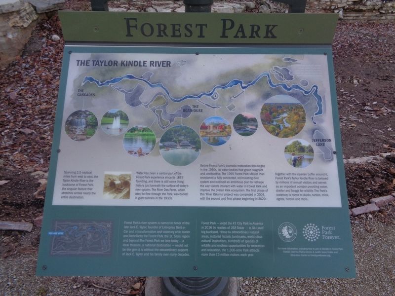 The Taylor Kindle River Marker image. Click for full size.