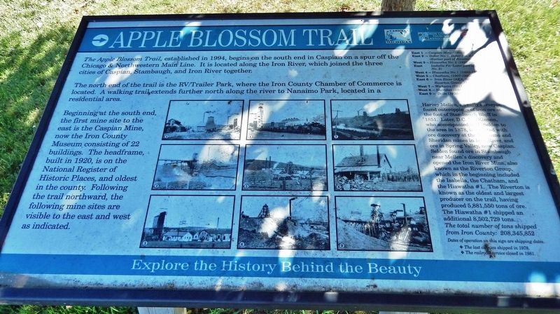 Apple Blossom Trail Marker. Click for full size. Apple Blossom Trail Marker image. Click for full size.