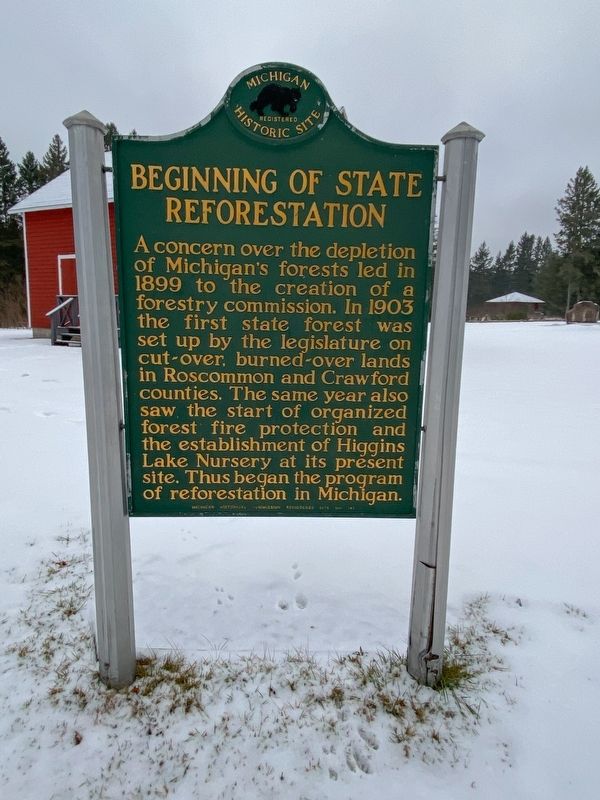 Beginning of State Reforestation Marker. Click for full size. Beginning of State Reforestation Marker image. Click for full size.