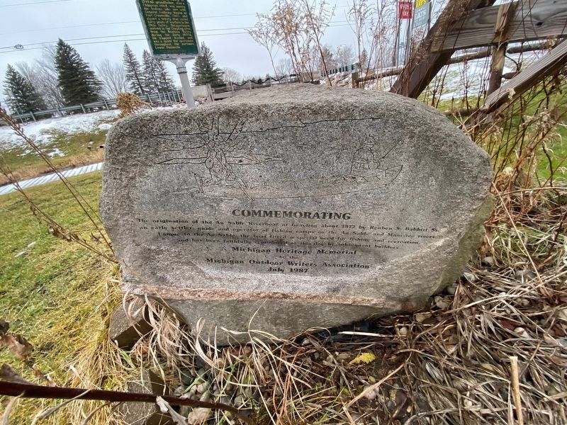Au Sable Riverboat Commemoration Marker image. Click for full size.