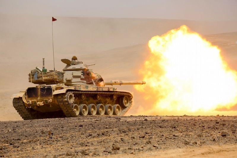 M60 Tank Firing in Jordan image. Click for full size.