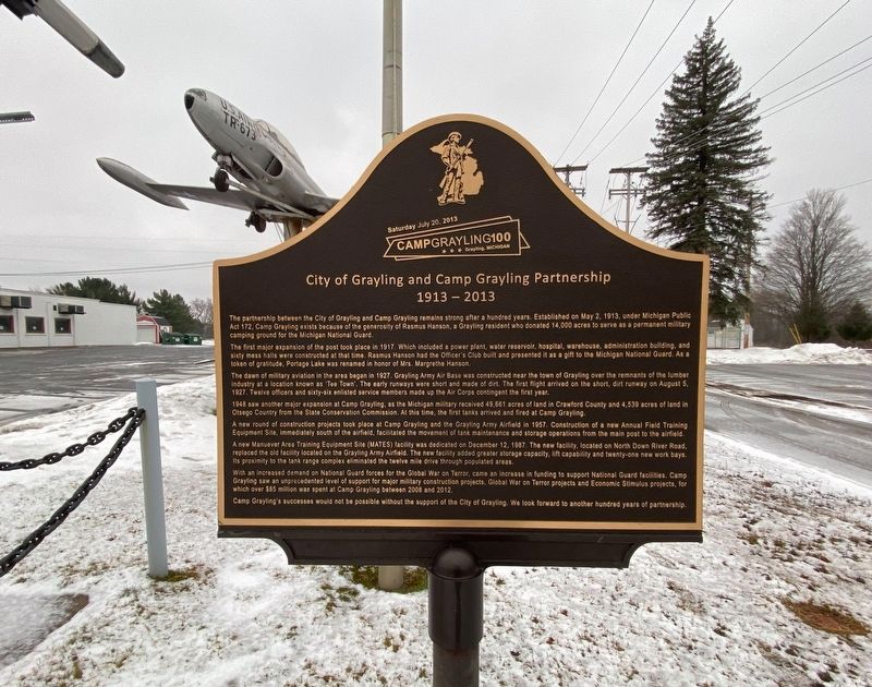 City of Grayling and Camp Grayling Partnership Marker image. Click for full size.