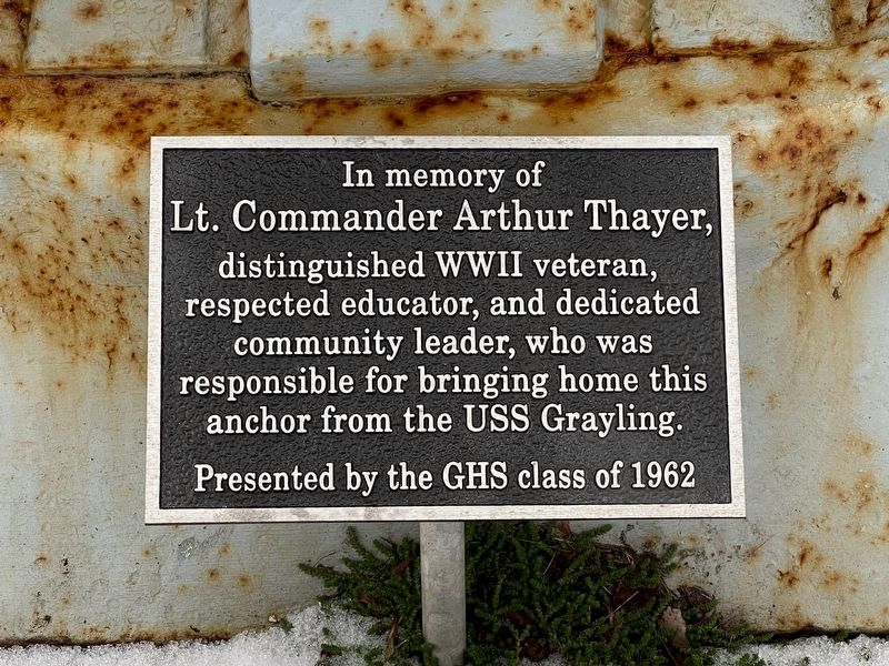U.S.S. Grayling Anchor Marker image. Click for full size.