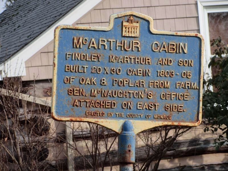 McArthur Cabin Marker. Click for full size. McArthur Cabin Marker image. Click for full size.