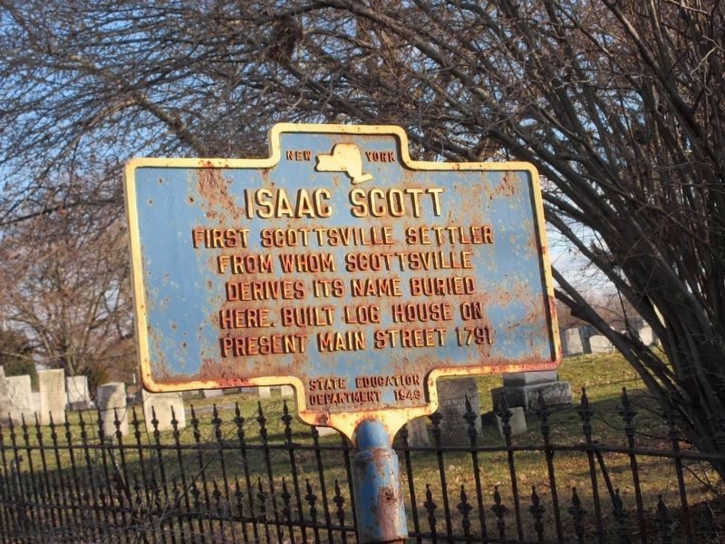 Isaac Scott Marker. Click for full size. Isaac Scott Marker image. Click for full size.