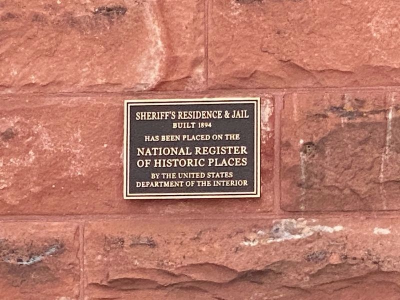 Jail and Sheriff's Residence NRHP image. Click for full size.