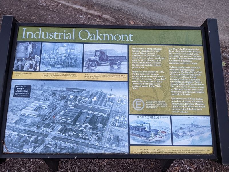 Industrial Oakmont Marker image. Click for full size.