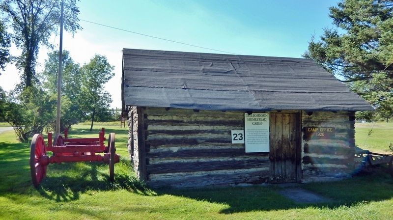 The Johnson Homestead Cabin (<i>east elevation</i>) image. Click for full size.
