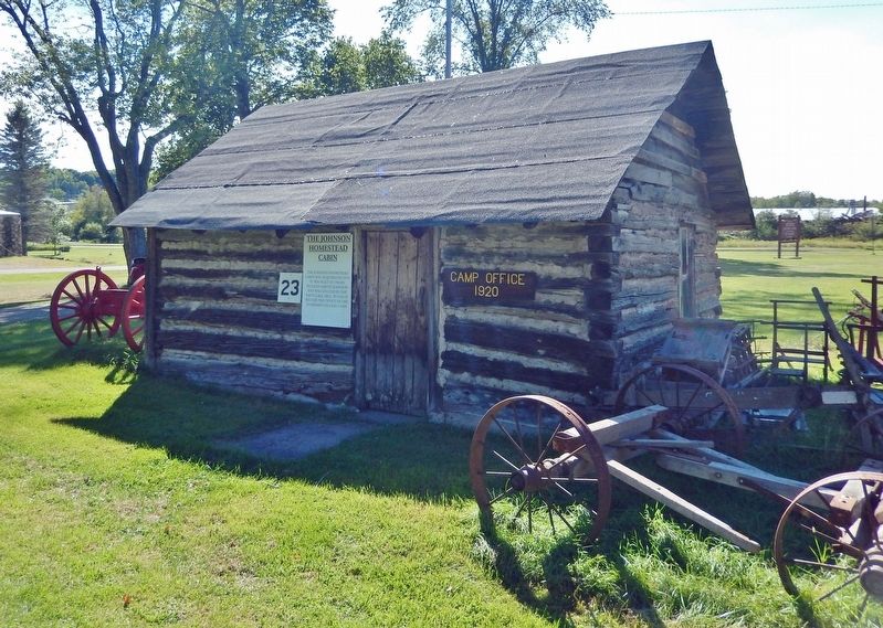 The Johnson Homestead Cabin (<i>northeast elevation</i>). Click for full size. The Johnson Homestead Cabin (<i>northeast elevation</i>) image. Click for full size.