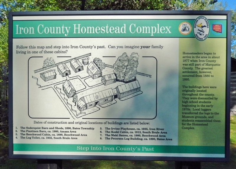 Iron County Homestead Complex Marker image. Click for full size.